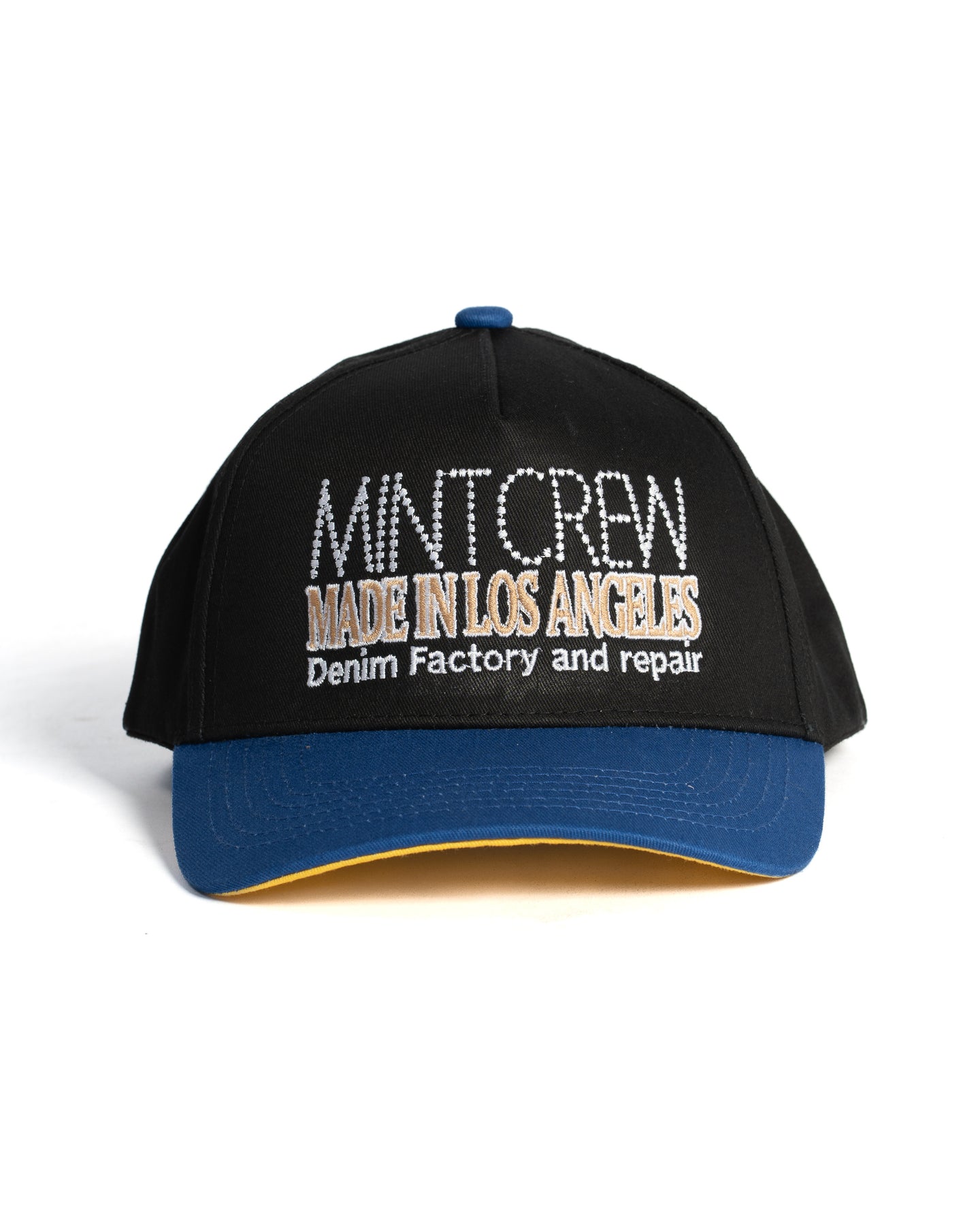 MINTCREW DENIM FACTORY CAP (BLACK/BLUE/YELLOW)