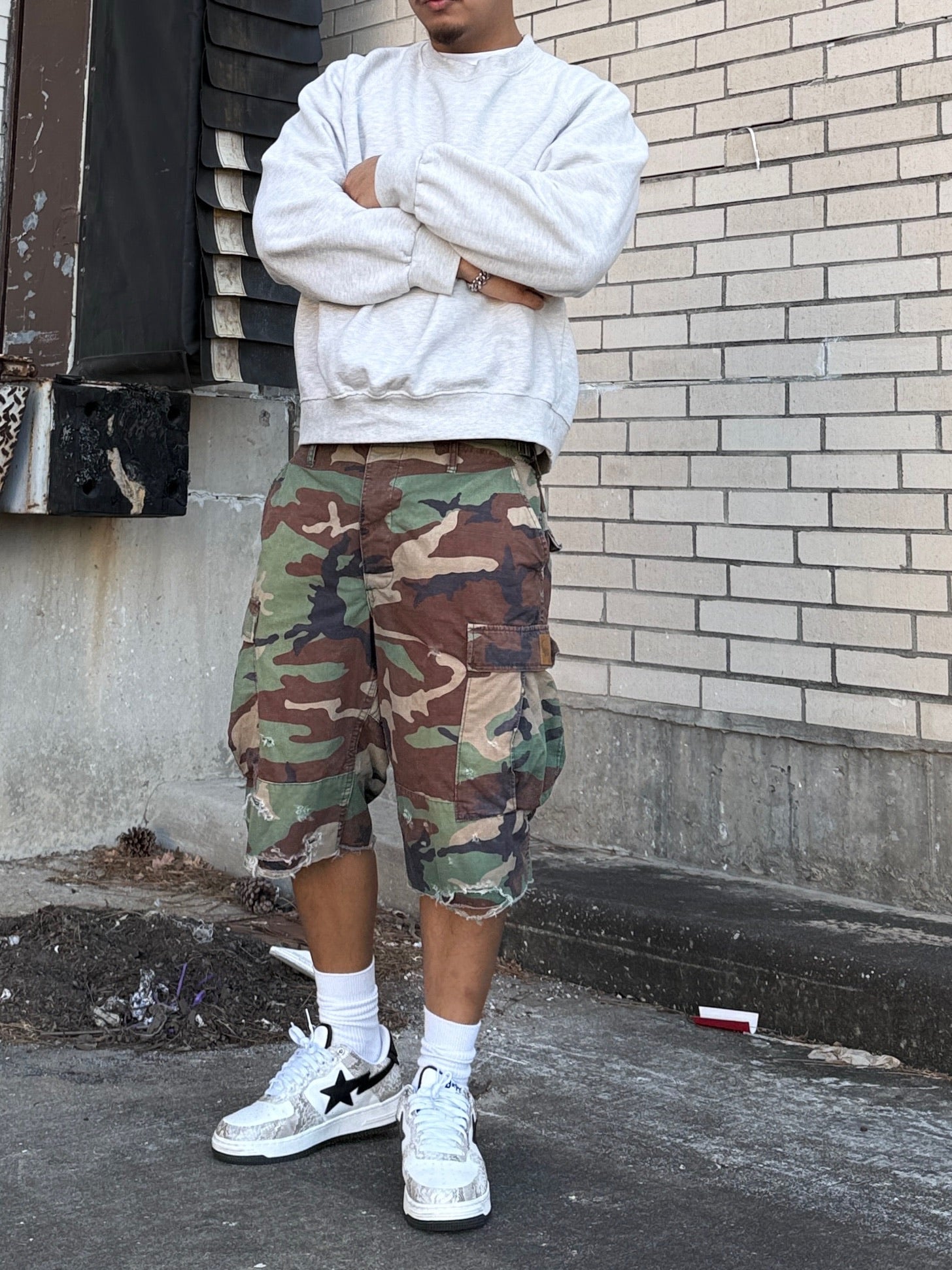 MINTCREW VINTAGE SURPLUS BDU JORT (M81 WOODLAND CAMO)