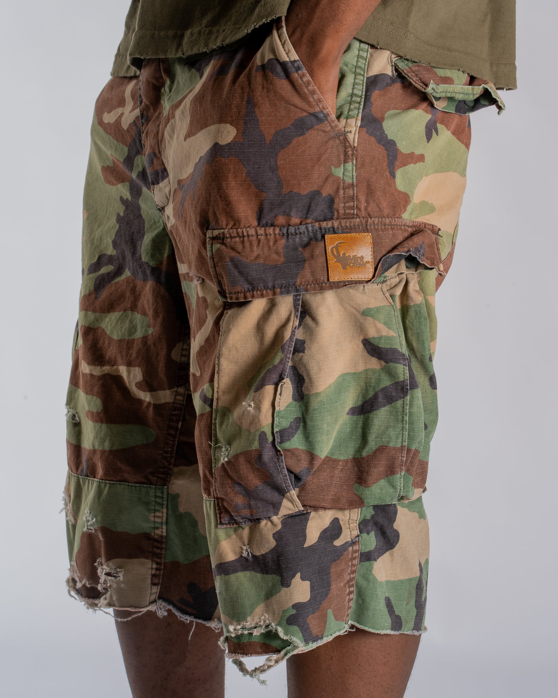 MINTCREW VINTAGE SURPLUS BDU JORT (M81 WOODLAND CAMO)