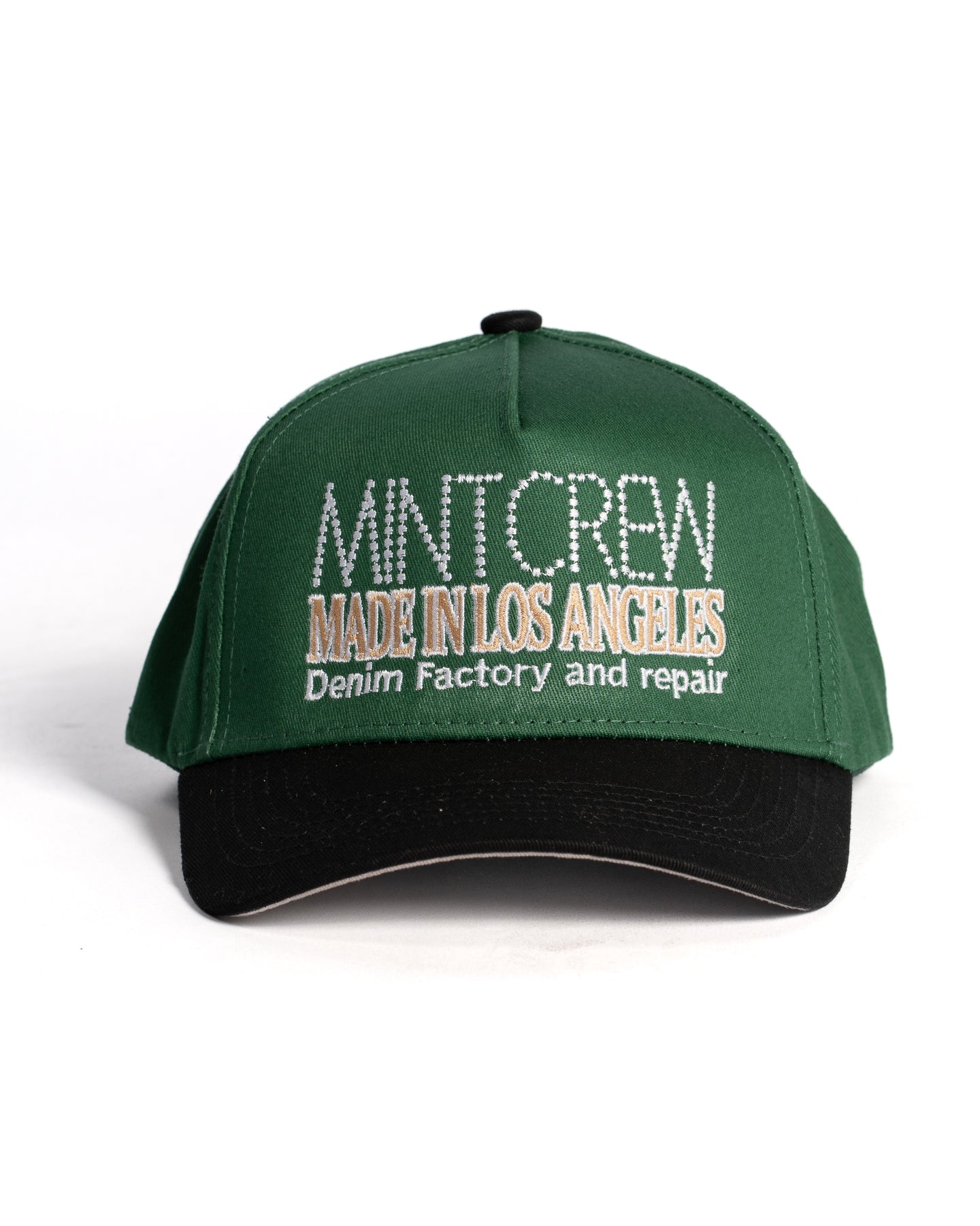 MINTCREW DENIM FACTORY CAP (SWISS GREEN/BLACK/GREY)