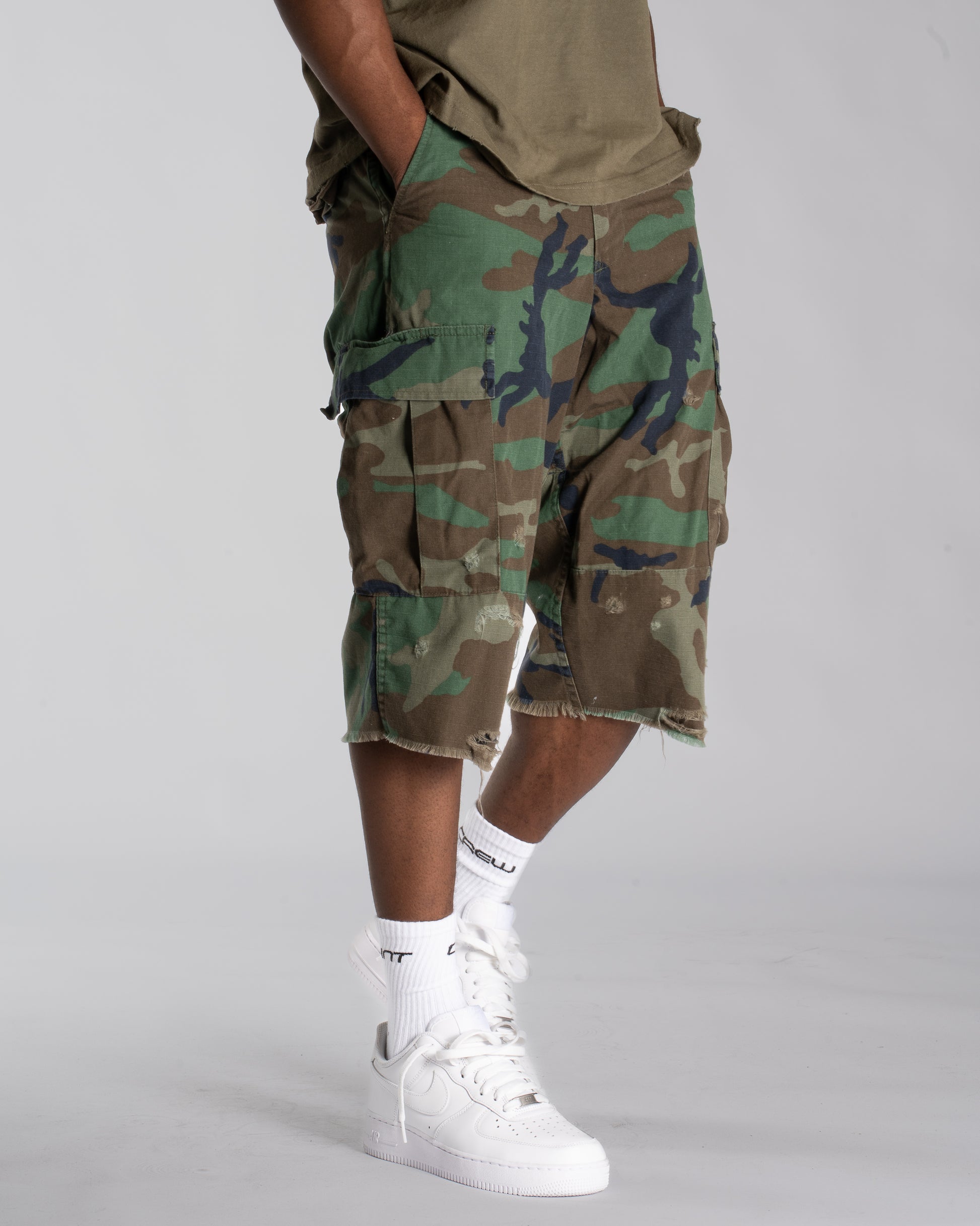 MINTCREW VINTAGE SURPLUS BDU JORT (M81 WOODLAND CAMO)