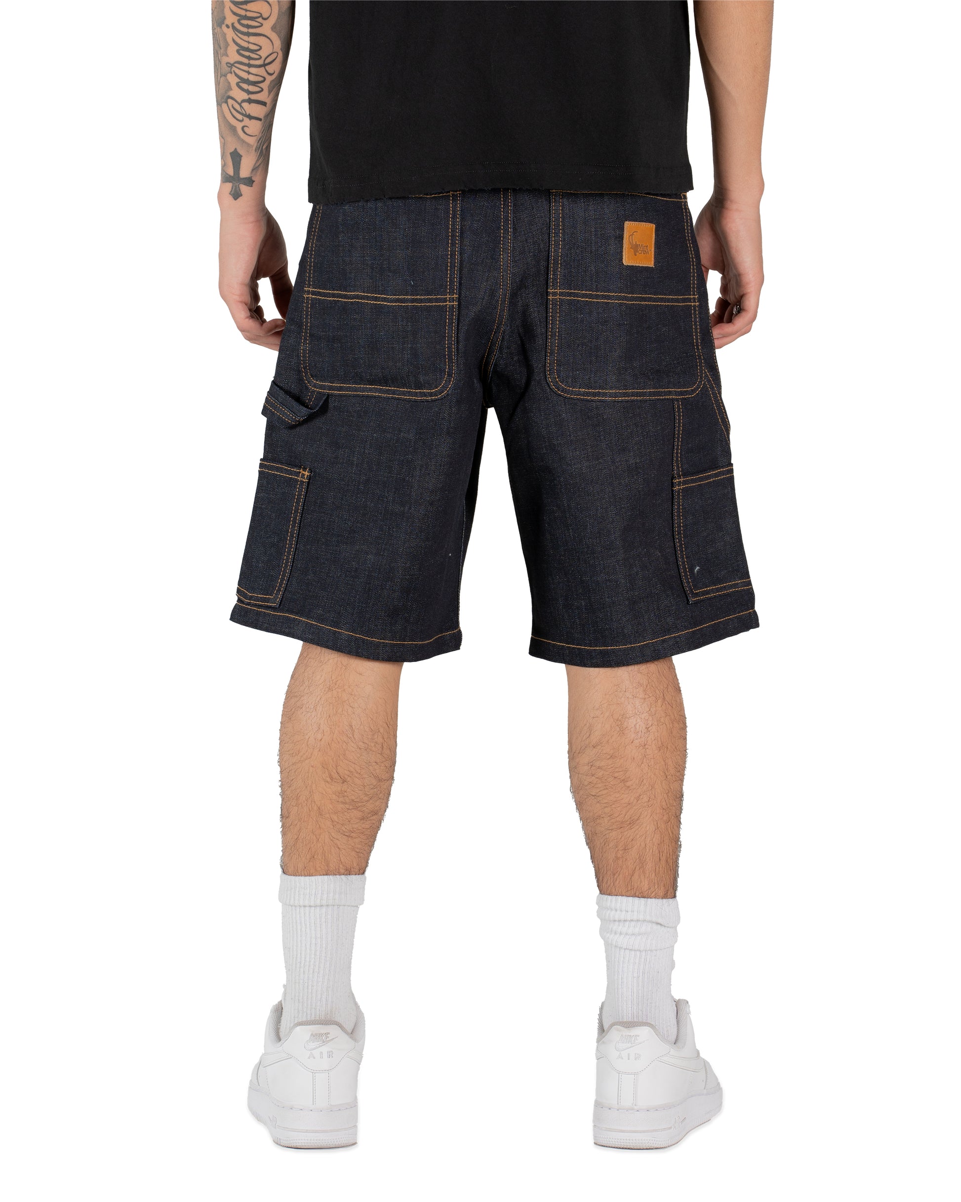 INDIGO DENIM CARPENTER SHORT