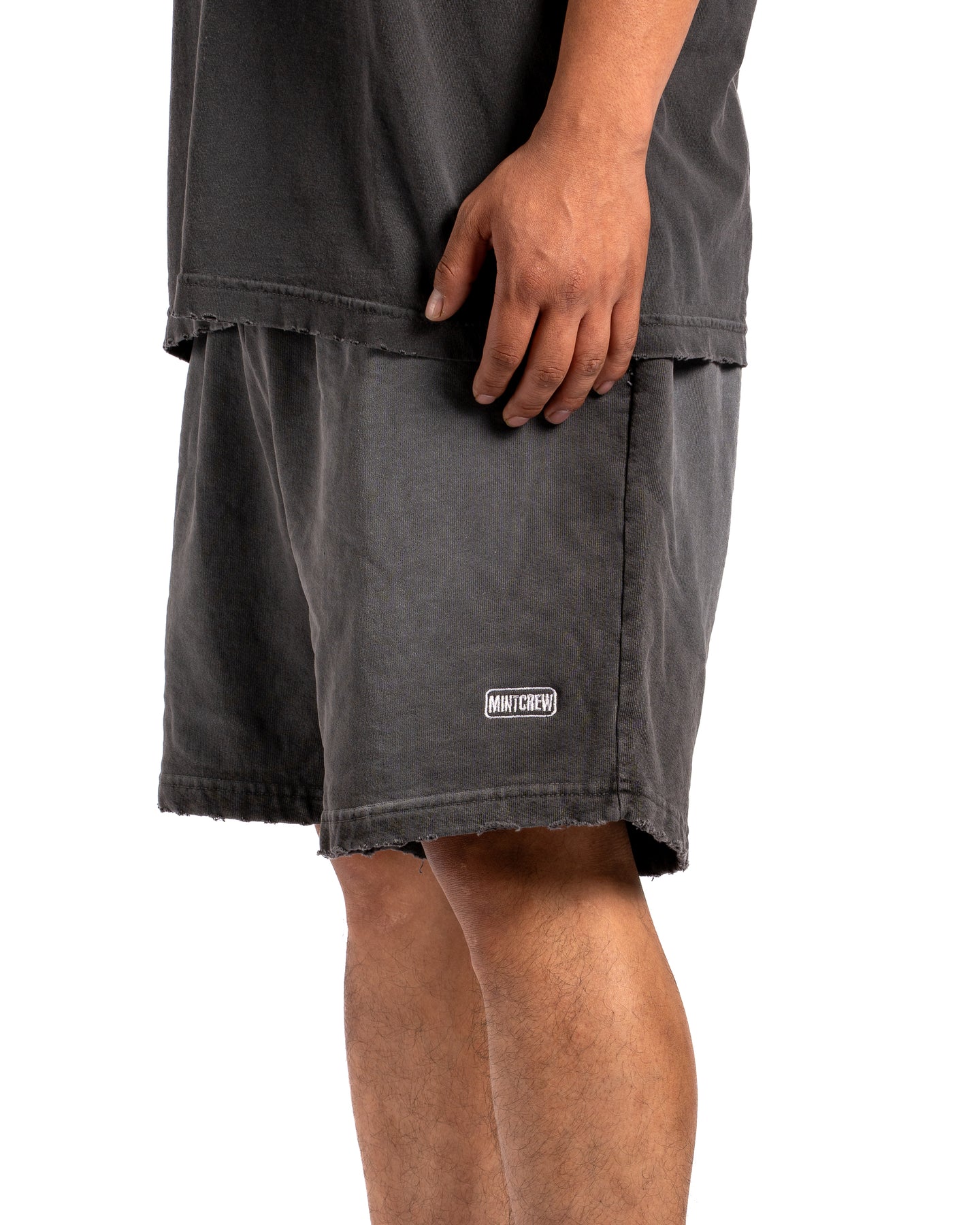 SUN FADED STAMPED LOGO SHORTS (SHADOW)