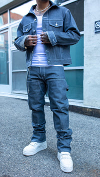 MINT CREW DENIM CARPENTER PANT (GREY)