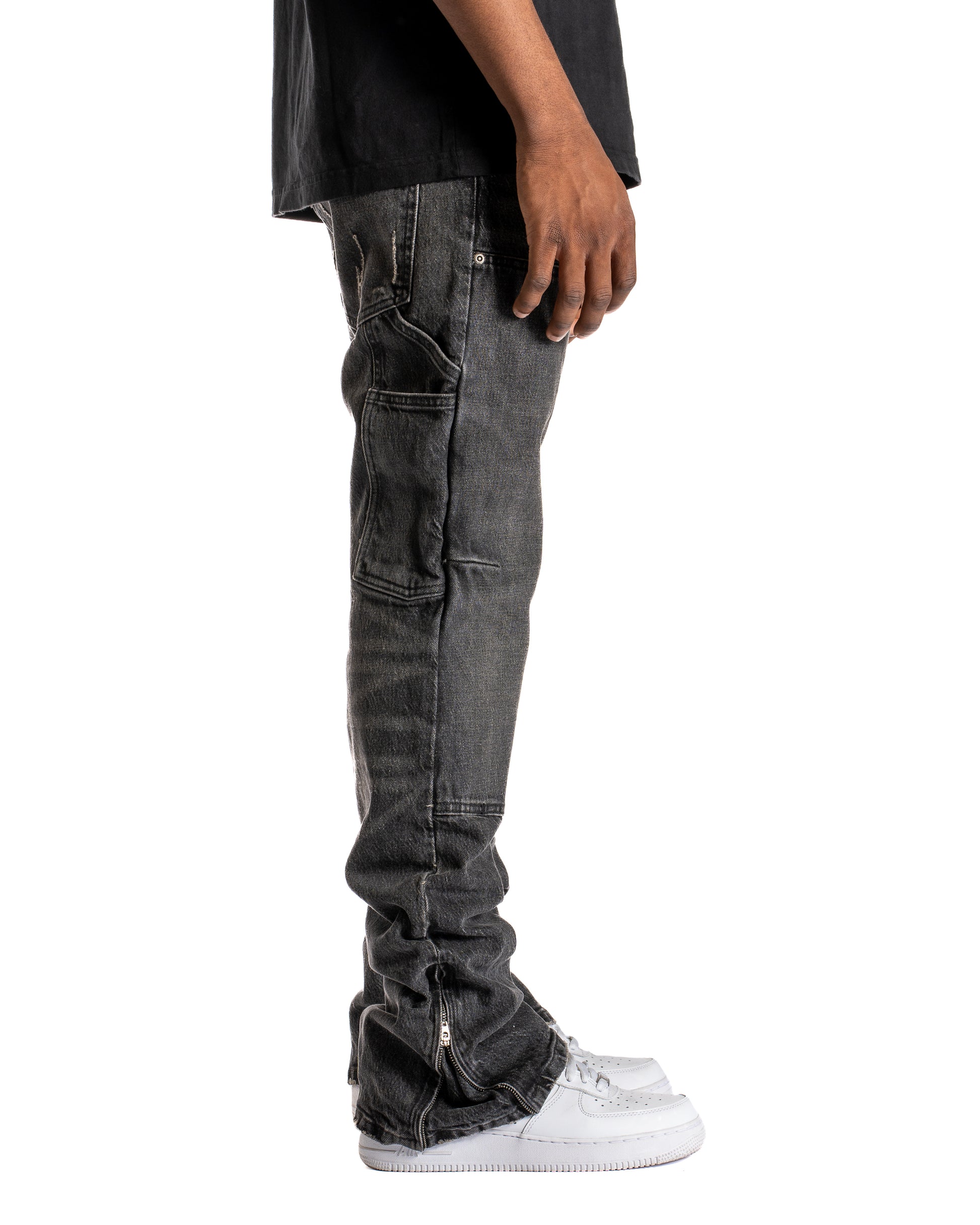 BLACK WASH CARPENTER DENIM PANT
