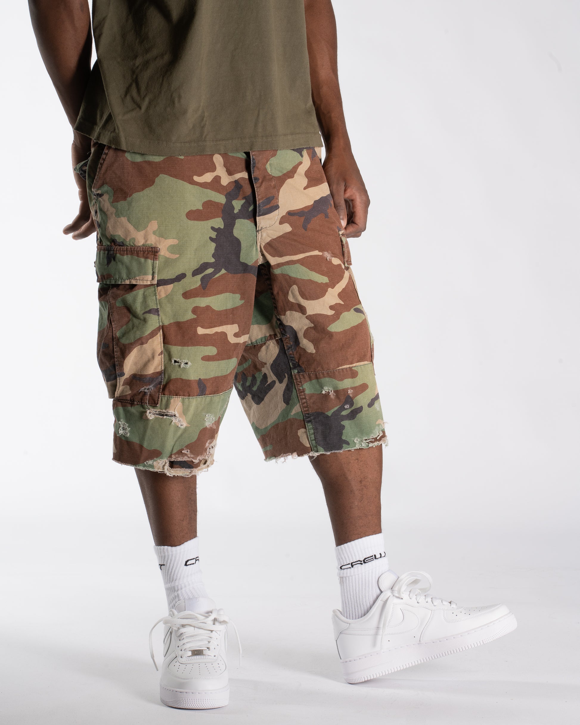 MINTCREW VINTAGE SURPLUS BDU JORT (M81 WOODLAND CAMO)