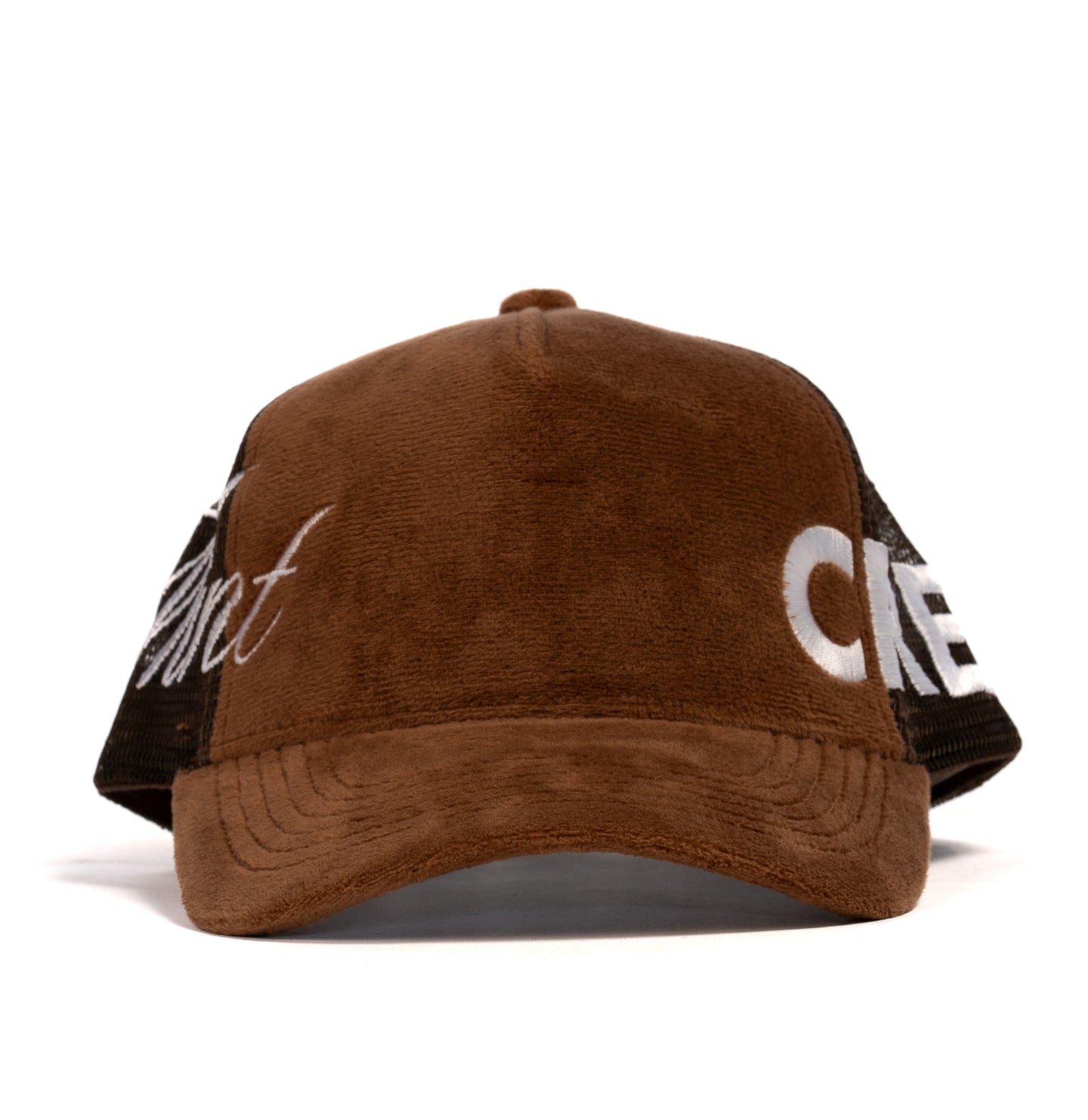 MINT CREW SKULL LOGO CAP (BROWN)