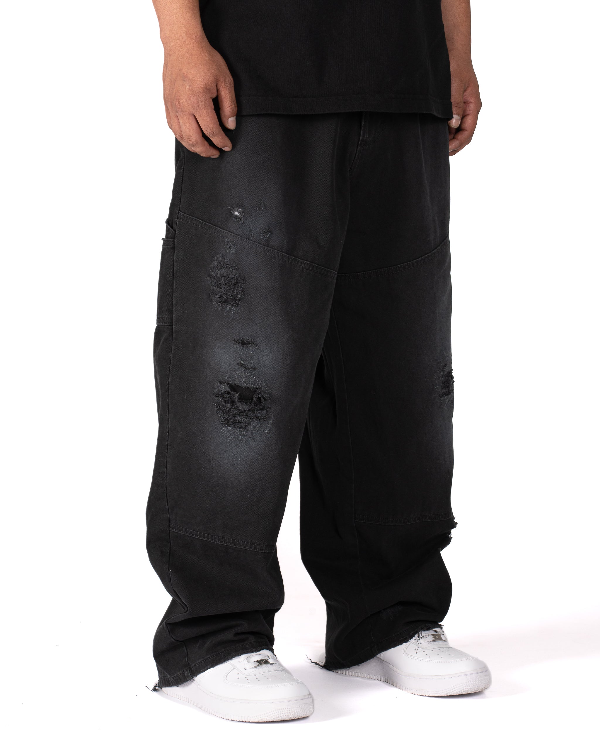 MINT CREW WIDE LEG CARPENTER PANT (VINTAGE BLACK) – MINTCREW