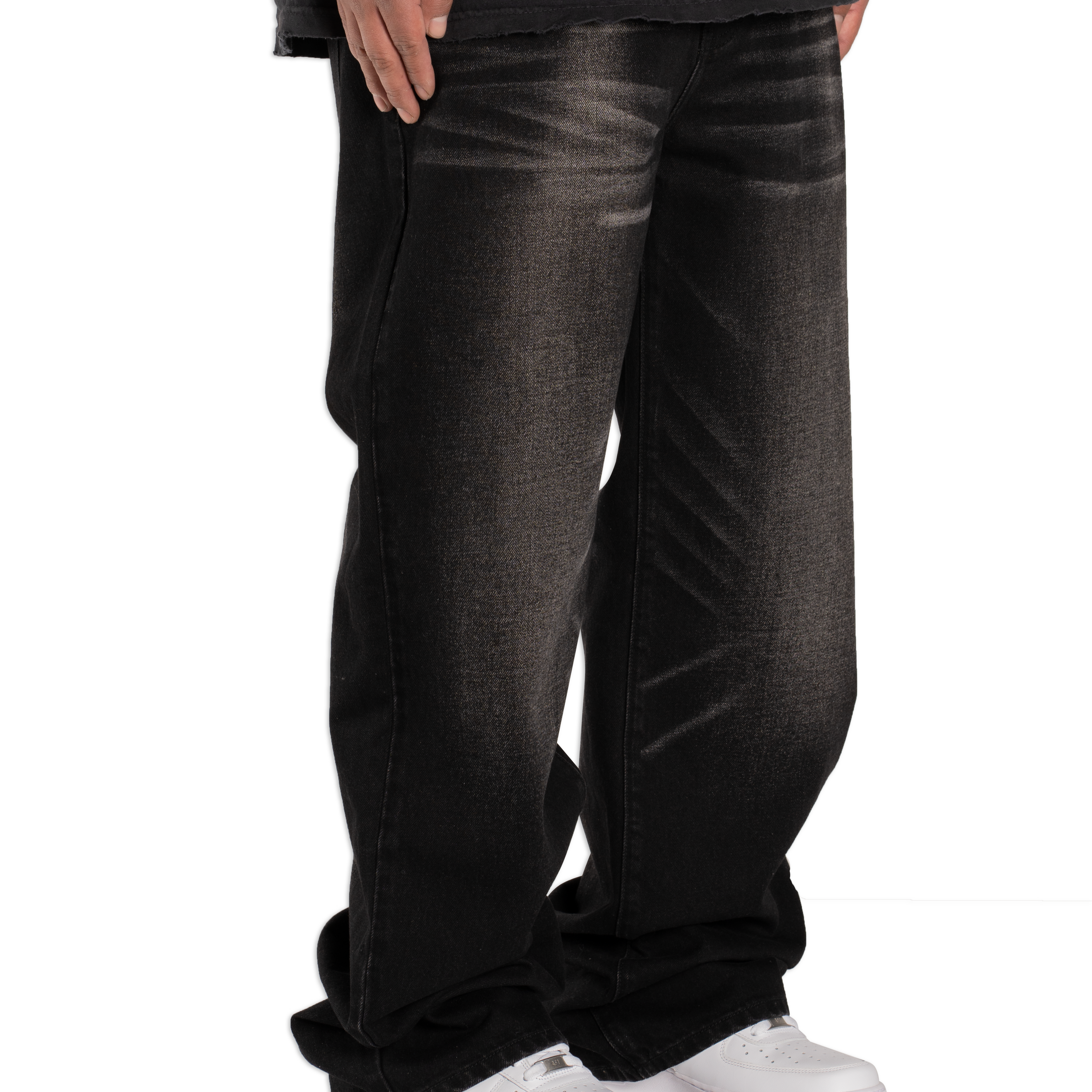 2001 BLACK WASH MINTCREW BAGGY DENIM PANT