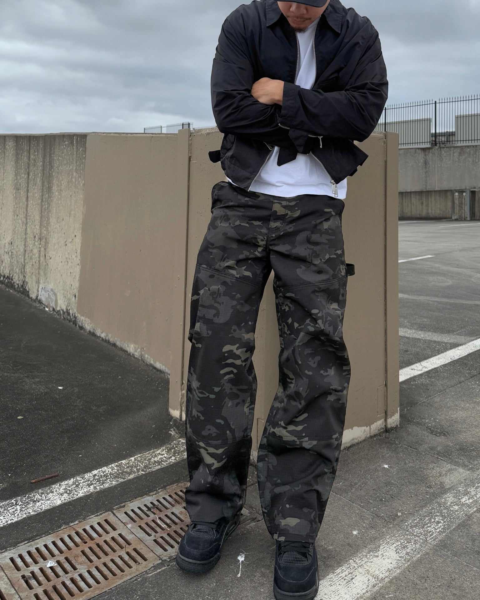 MINTCREW WIDE LEG CARPENTER PANT (MULTICAM BLACK)