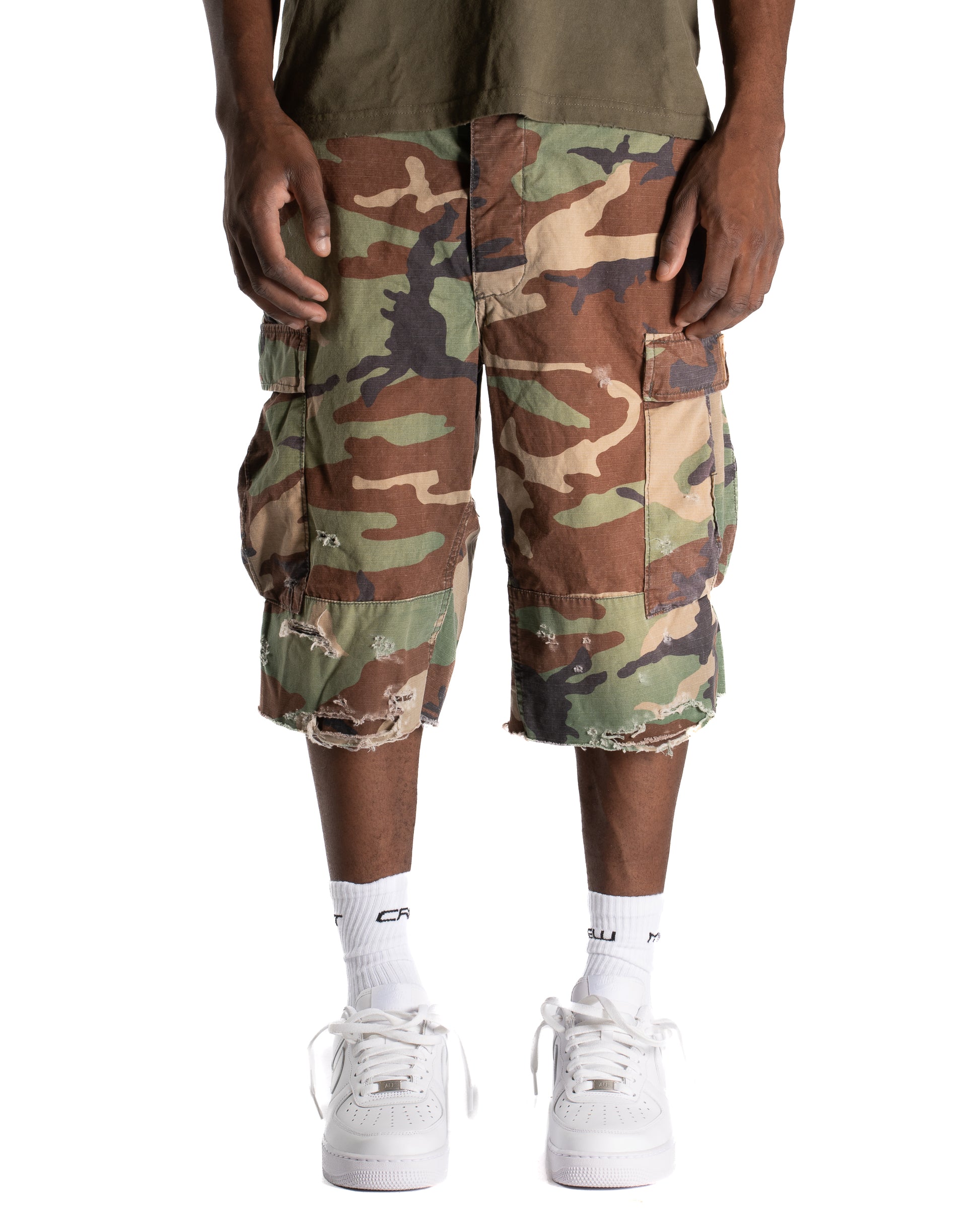 MINTCREW VINTAGE SURPLUS BDU JORT (M81 WOODLAND CAMO)