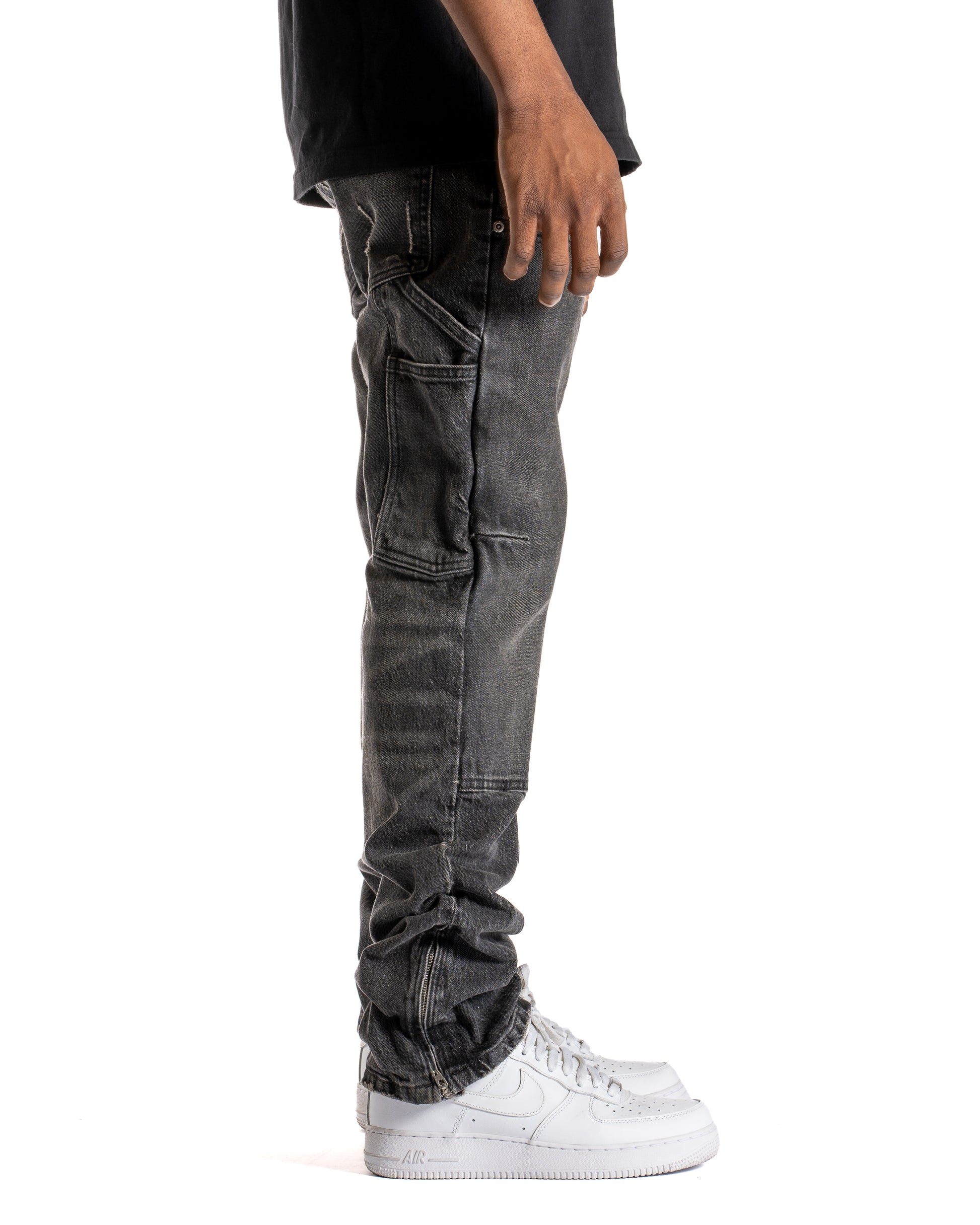 BLACK WASH CARPENTER DENIM PANT
