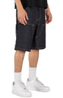INDIGO DENIM CARPENTER SHORT