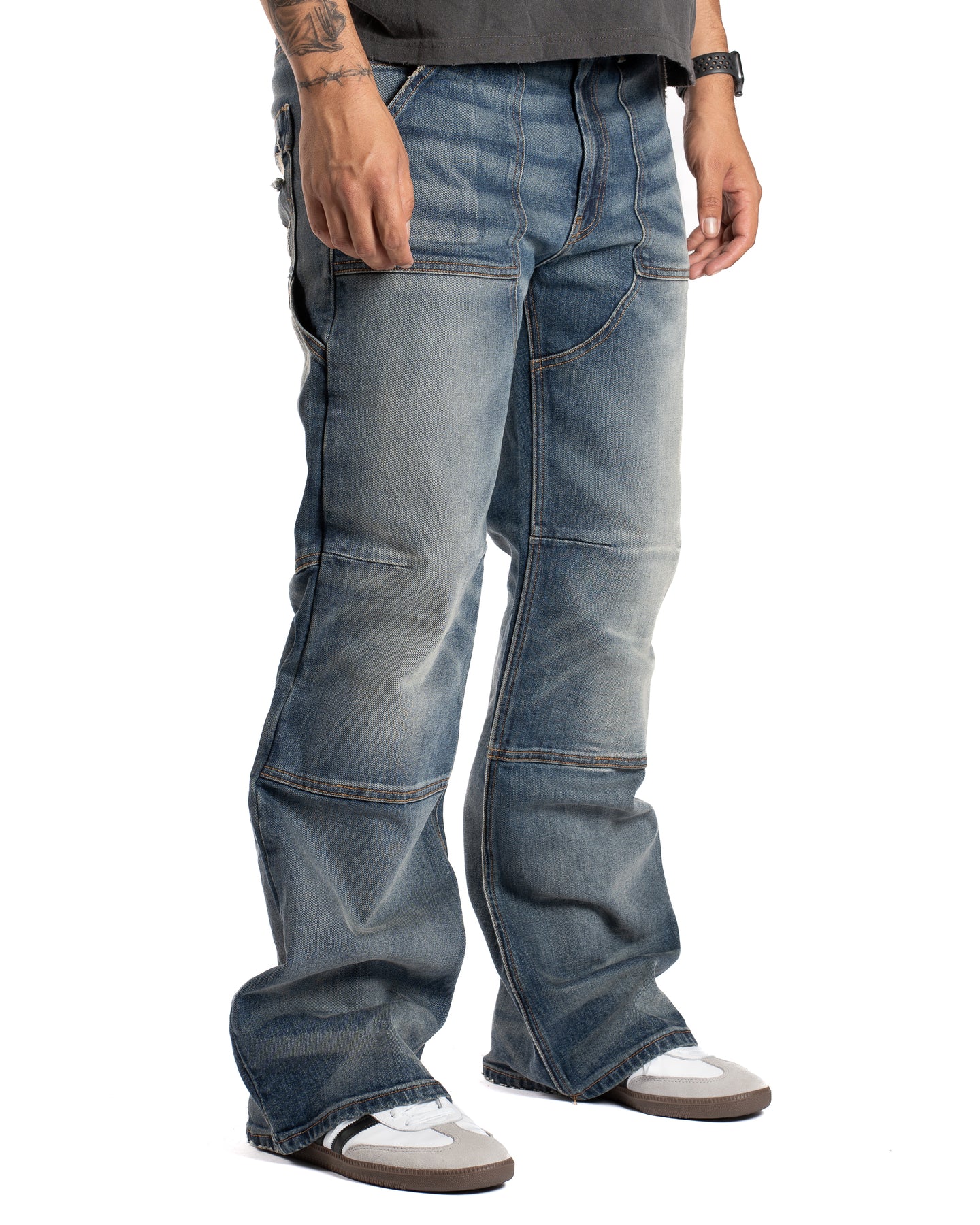 LA JOLLA FLARED DENIM CARPENTER PANT