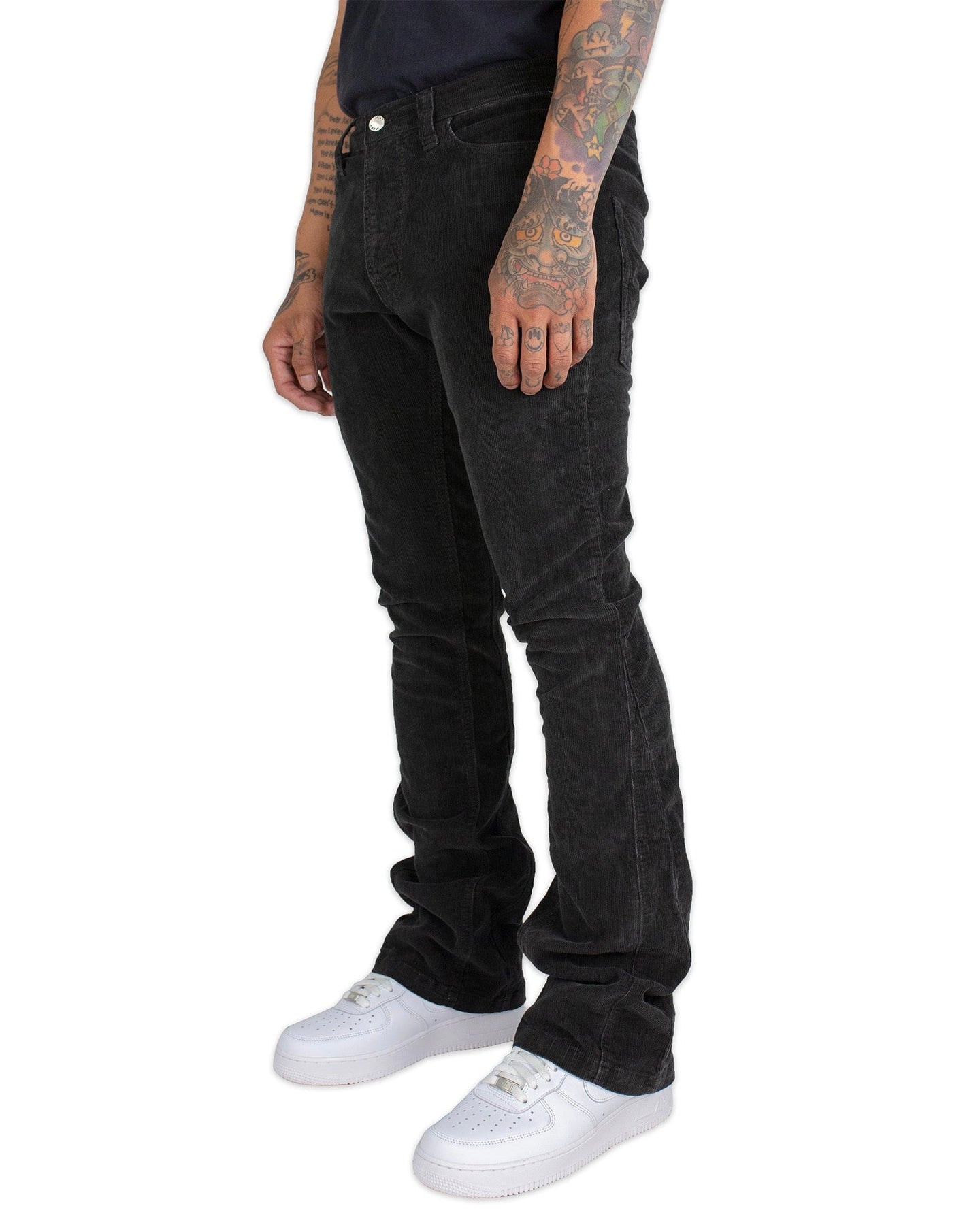 CORDUROY FLARE (BLACK)