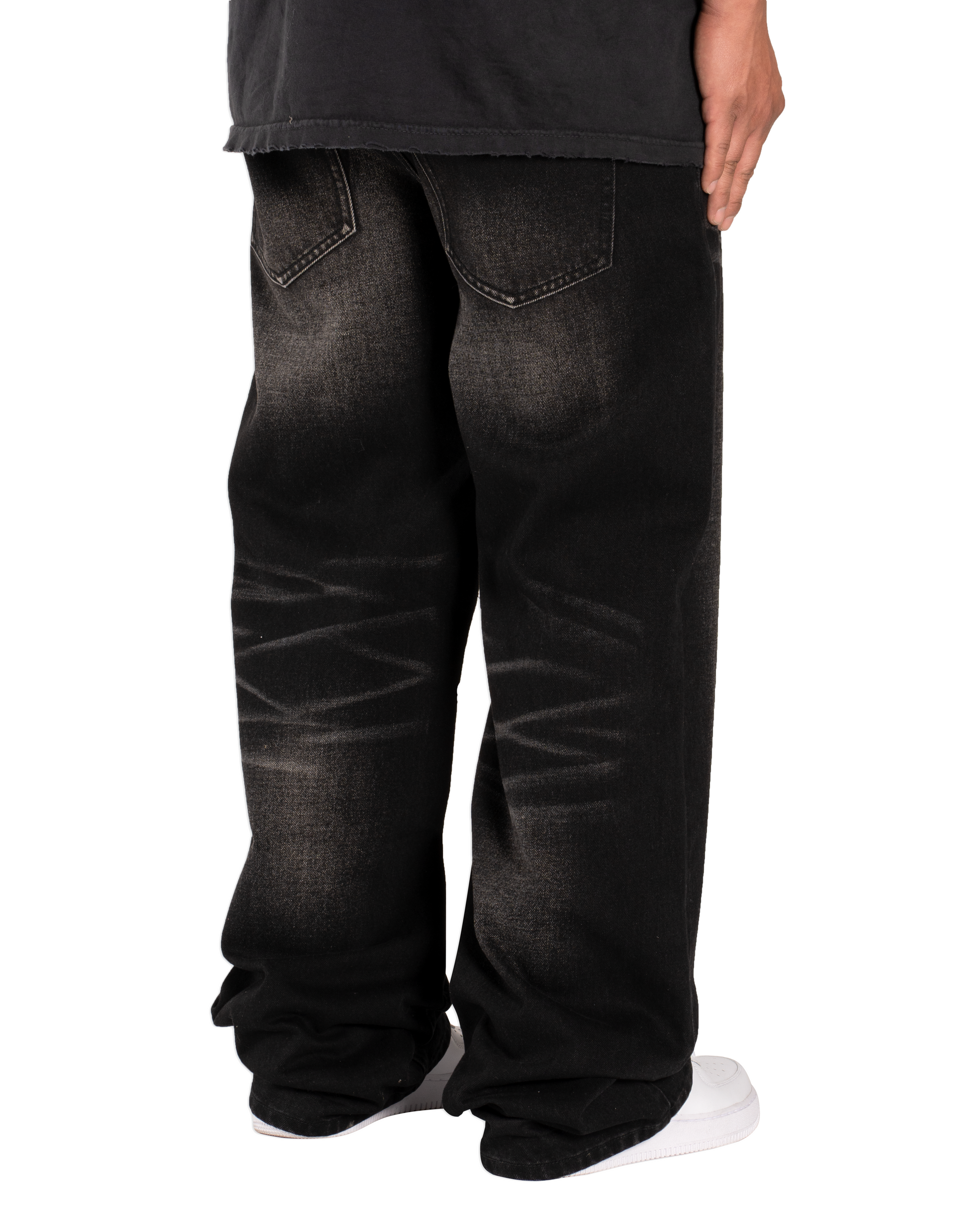 2001 BLACK WASH MINTCREW BAGGY DENIM PANT