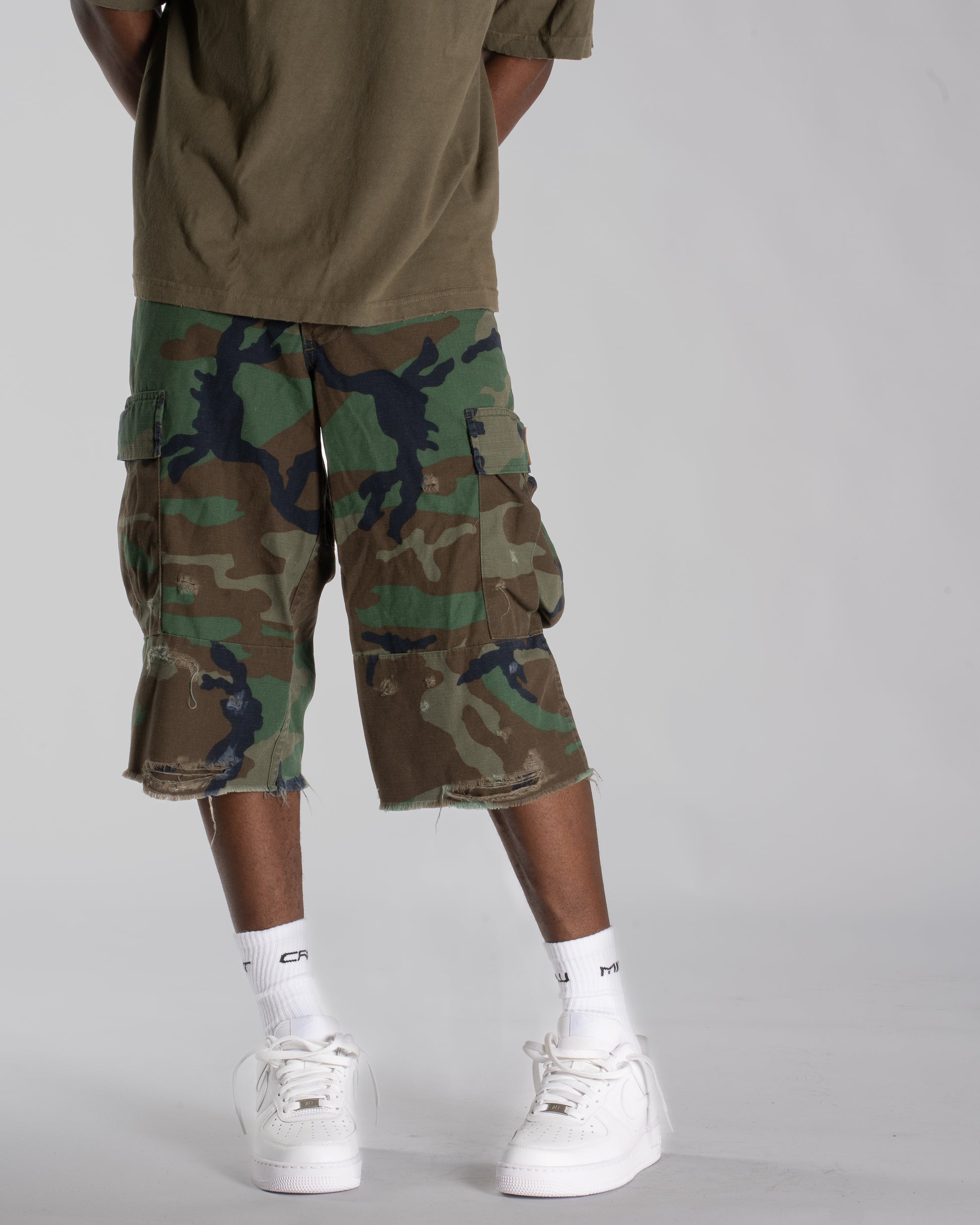 MINTCREW VINTAGE SURPLUS BDU JORT (M81 WOODLAND CAMO)