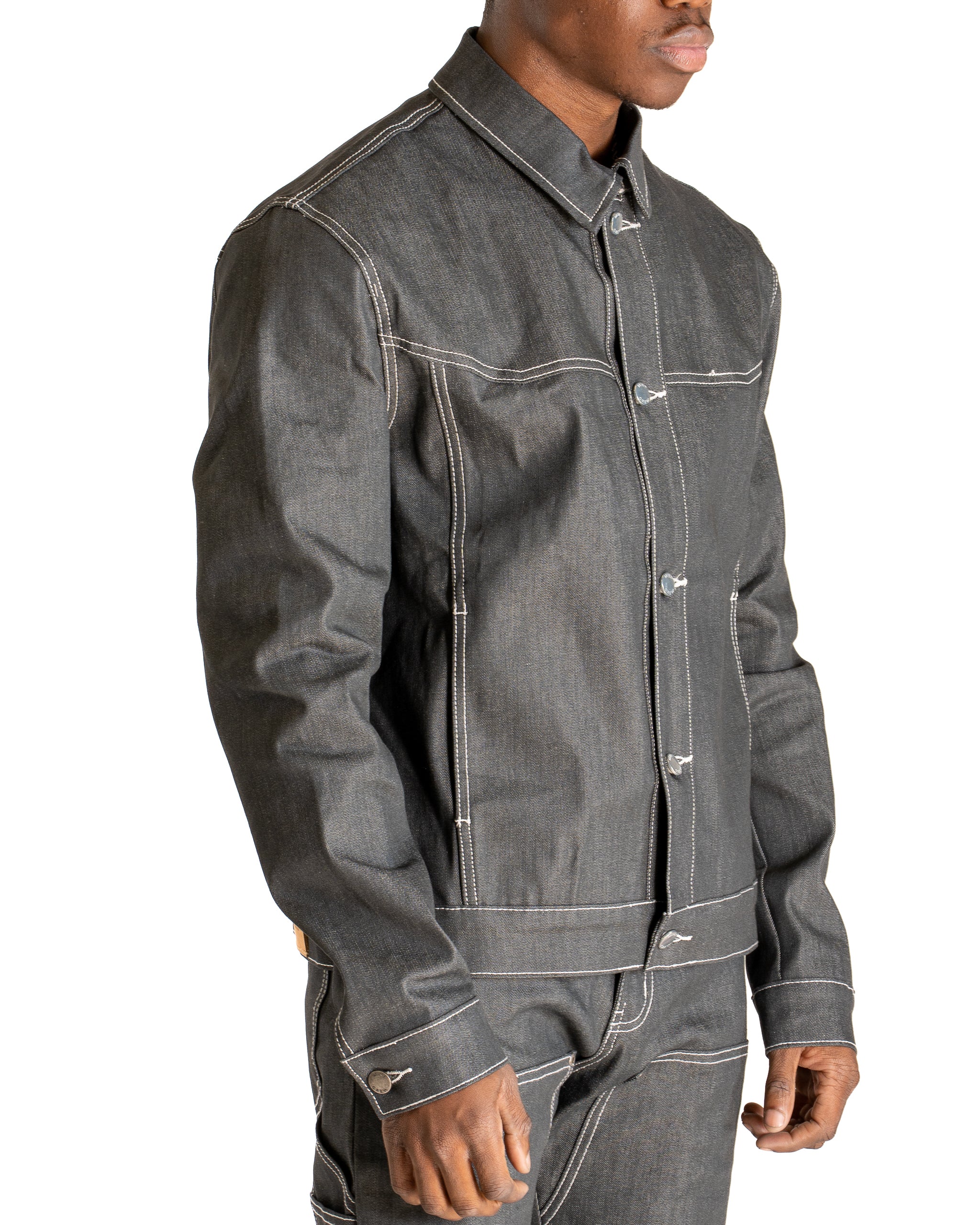 MINT CREW RANCH DENIM WORK JACKET (GREY)