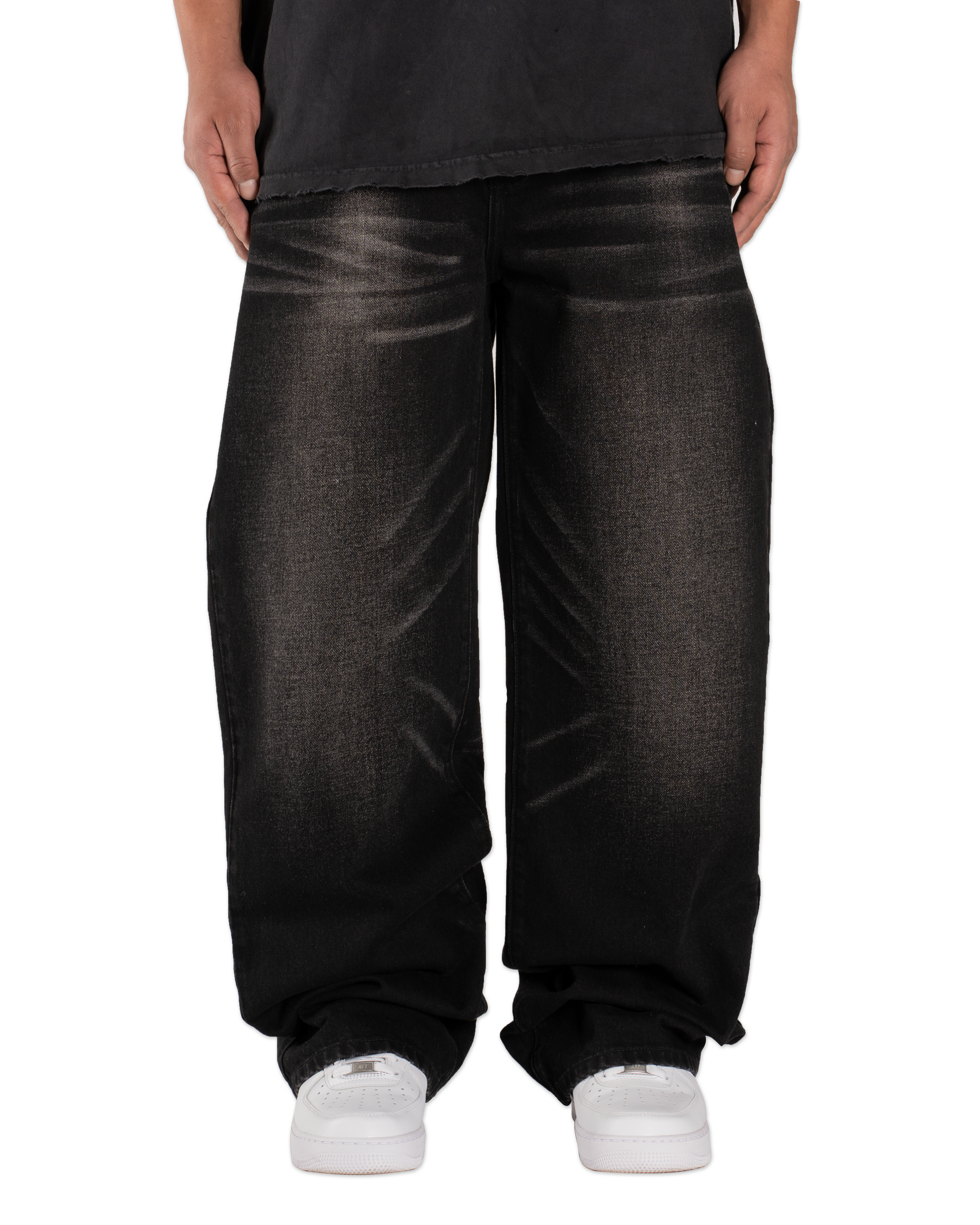2001 BLACK WASH MINTCREW BAGGY DENIM PANT