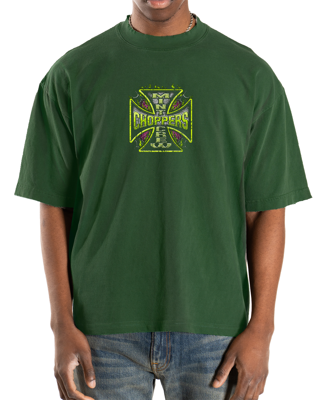 MINTCREW WEBBED OUT CHOPPAS TEE (FOREST GREEN)