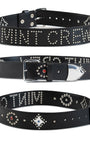 MINT CREW LEATHER STUDDED BELT