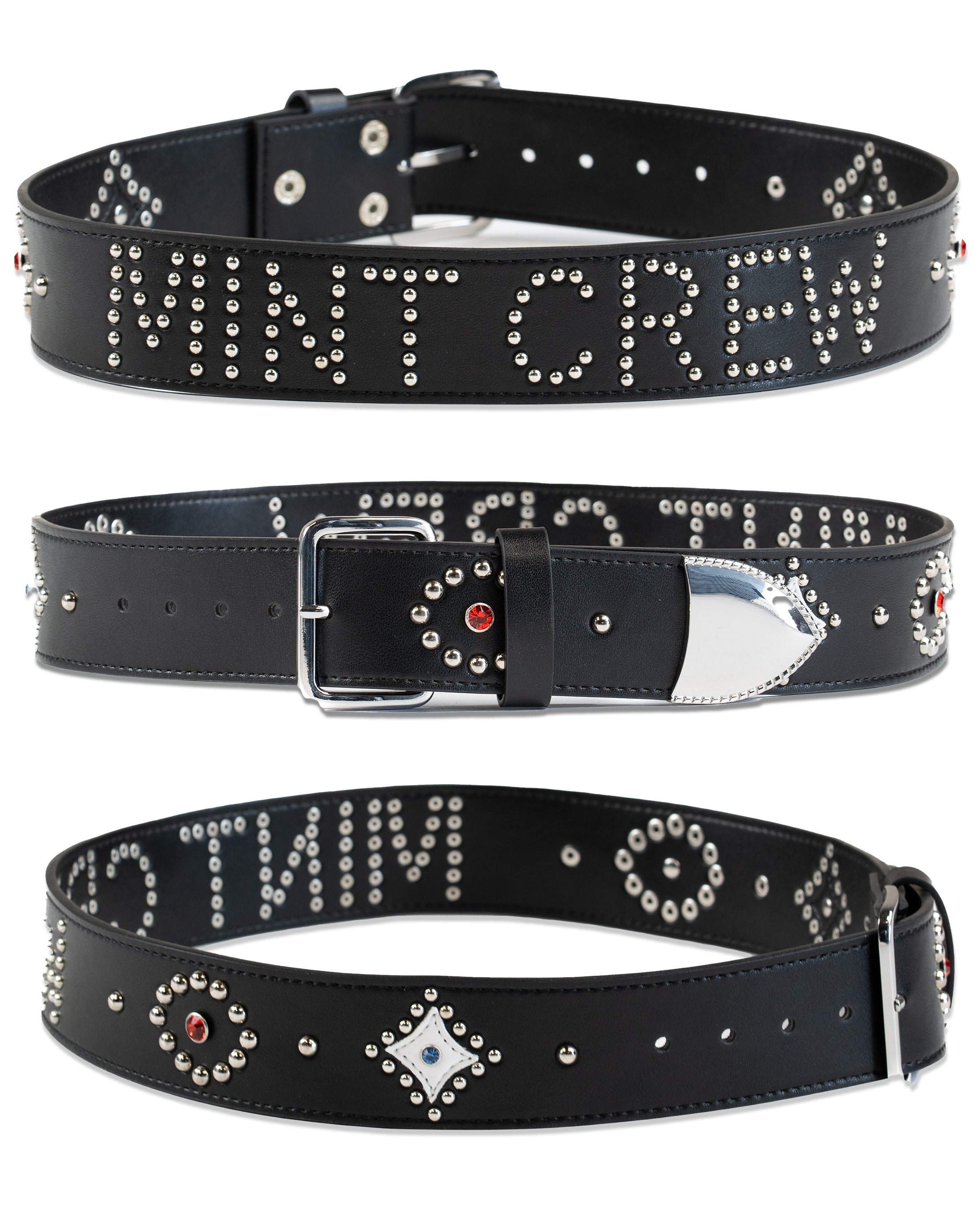 MINT CREW LEATHER STUDDED BELT