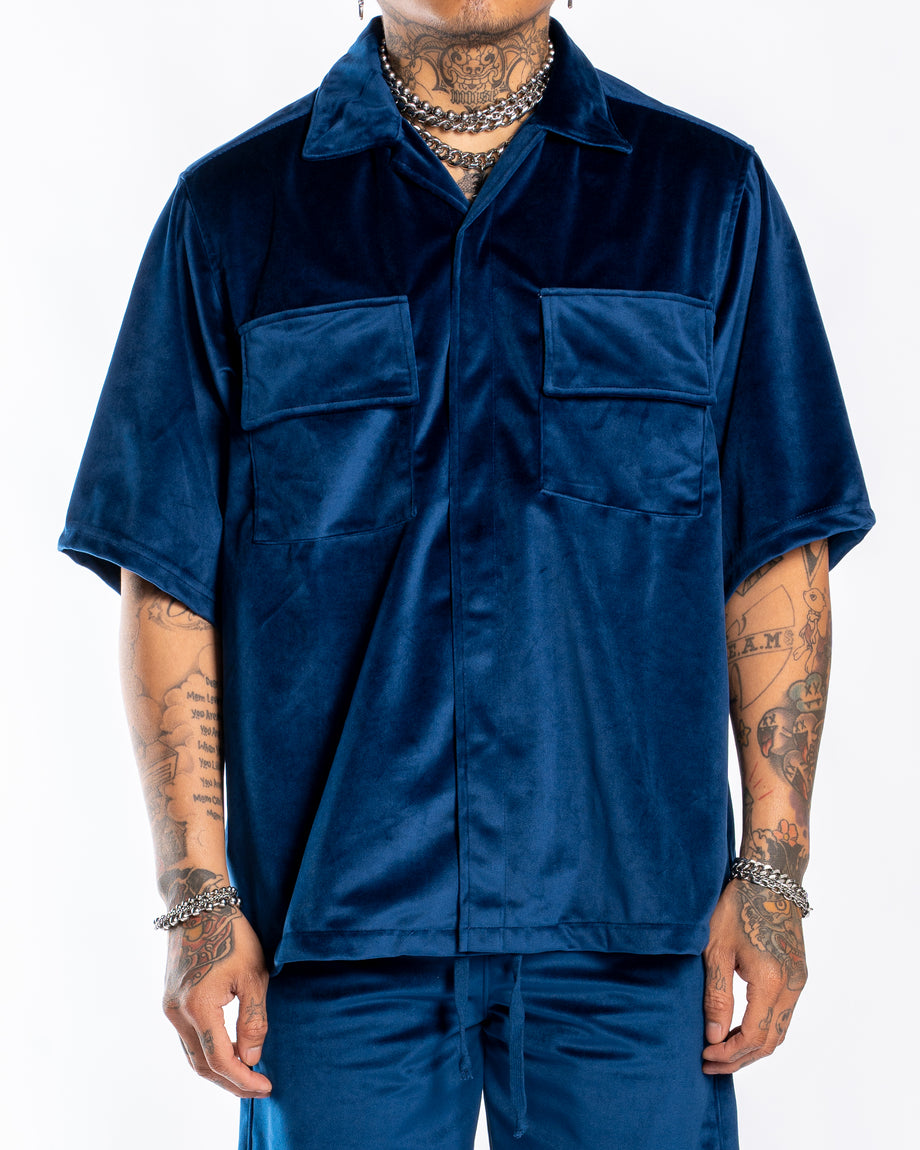 MINT CREW VELOUR VENICE S/S (NAVY) – MINTCREW