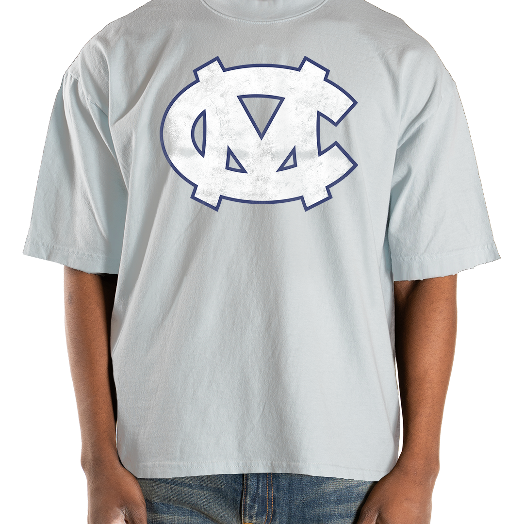 MINTCREW MC COLLEGE CROP TEE (BABY BLUE)