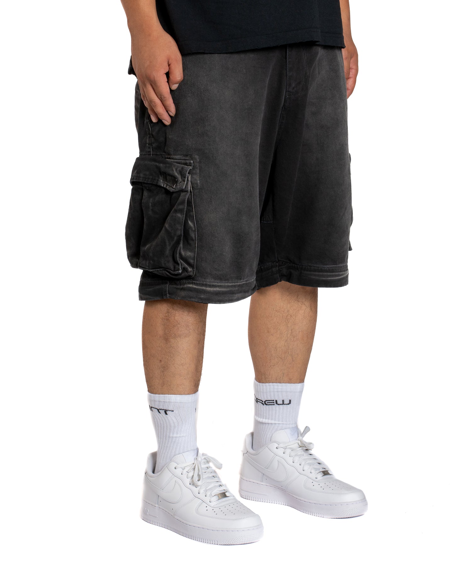 MINTCREW WIDE LEG CONVERTIBLE CARGOS (SUN FADED BLACK)