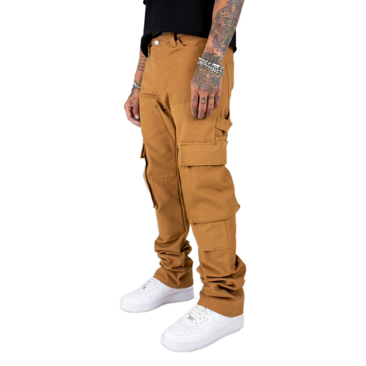 DOUBLE KNEE CARGO PANT (HAMILTON BROWN)