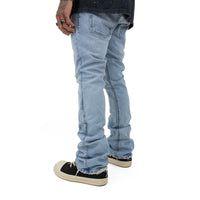 STONE WASH FLARE DENIM